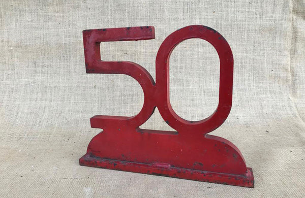 A Red Painted Iron No.50
