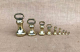 A Set of Victorian Brass Weights