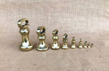 A Set of Victorian Brass Weights