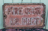 A Victorian Cast Iron Sign 