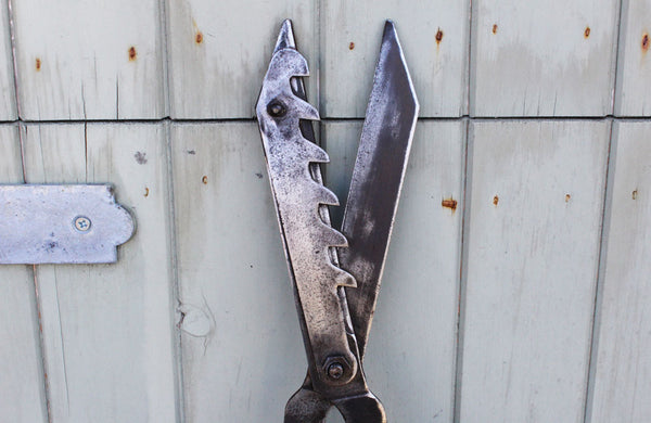 An Unusual Pair of Vintage Shears with Notched Blade
