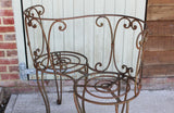 A Vintage Wrought Iron Love Seat