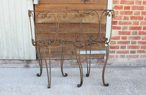 A Vintage Wrought Iron Love Seat